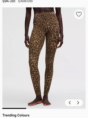 lululemon Align high rise Leopard Print Leggings NWT